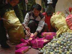 Kiểm tra xe khách, phát hiện 169 kg pháo nổ