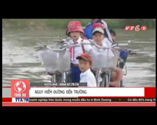 Đường đến trường ghê rợn như giỡn tử thần của học sinh tiểu học Phú Yên