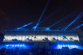 Trình diễn 3D Mapping, tiết mục Hà Hồ gây sốt trên mạng