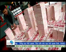 Cận cảnh núi tiền 2,3 tấn của tham quan Trung Quốc