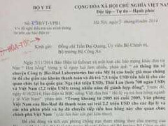 Điều tra vụ Bio - Rad khai hối lộ quan chức Y tế Việt Nam