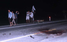 Truy tìm chiếc xe cán nát người đàn ông trên quốc lộ