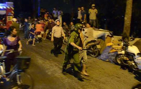 Thanh niên 'ngáo đá' ôm bình gas dọa đốt nhà