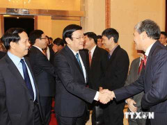 Chủ tịch nước thăm Đại sứ quán Việt Nam tại Trung Quốc