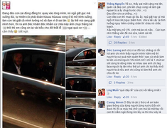 Fan Beckham kẹp em bé, vừa đi xe máy vừa chụp ảnh