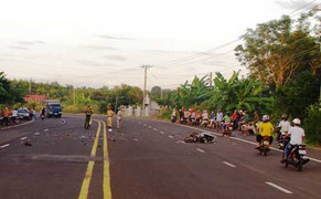 Trung úy công an tử nạn trên đường đi công tác