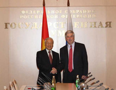 Tổng Bí thư Nguyễn Phú Trọng hội kiến lãnh đạo hai viện quốc hội Nga