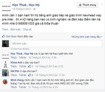 Sinh viên 'đánh vật' với tiếng Anh