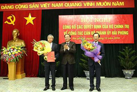 Lãnh đạo chủ chốt TP Hải Phòng có sự thay đổi
