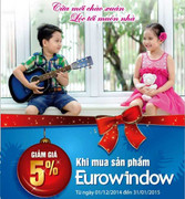 Eurowindow khuyến mãi nhân dịp năm mới 2015