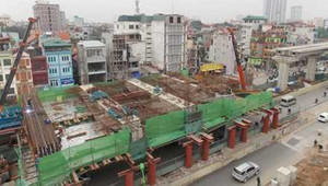 Dự án đường sắt đô thị Cát Linh - Hà Đông được thi công trở lại