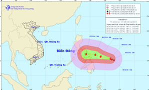 Siêu bão Hagupit mạnh cấp 17 'đe doạ' biển Đông