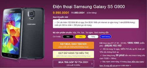 Galaxy S5 bất ngờ giảm giá mạnh