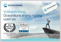 OceanBank liên tiếp nhận 3 Giải thưởng quốc tế uy tín