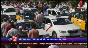 Nhiều nước đồng loạt ra lệnh cấm taxi Uber