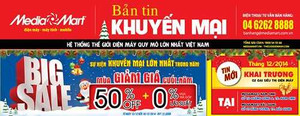 MediaMart tiếp tục giảm giá lớn cuối năm