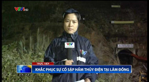 Video: Liên lạc, tiếp tế nạn nhân vụ sập hầm thủy điện Đạ Dâng