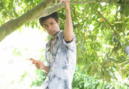 Clip: Lệ Rơi tự tin đóng phim trong vườn ổi