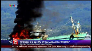 Video: Indonesia cho nổ tung 2 tàu cá Thái Lan