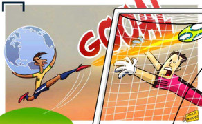 Tai nạn bóng đá hài hước nhất năm 2014