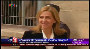 Trốn thuế, công chúa Tây Ban Nha bị hầu tòa