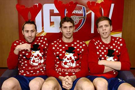 Arsenal làm clip đặc biệt chào Giáng sinh