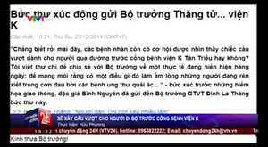 Rúng động tâm thư gửi Bộ trưởng Thăng