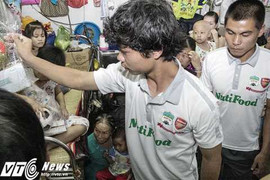 Công Phượng, Đông Triều thăm bệnh nhân ung thư