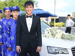 Đám cưới Công Vinh - Thuỷ Tiên: Cận cảnh siêu xe 6 tỷ đón dâu