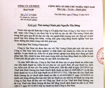 Ông Huỳnh Uy Dũng viết đơn xin Bộ Tài chính thanh, kiểm tra thuế Đại Nam