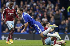 Trò Mourinho ăn vạ nhiều nhất Ngoại hạng Anh