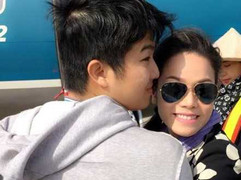 Chồng mới cưới hộ tống Nhật Kim Anh đi hát sau đám cưới