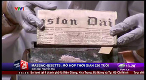 Clip: Giới chức Mỹ mở hộp thời gian 220 năm tuổi