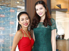 Trúc Diễm gợi cảm đọ dáng cùng Thảo Trang