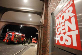 Dùng hình biếm họa của Charlie Hebdo, nhật báo Đức bị phóng hỏa