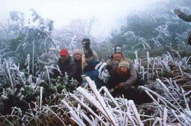 Vùng núi phía Bắc xuất hiện băng giá, trên biển mưa dông