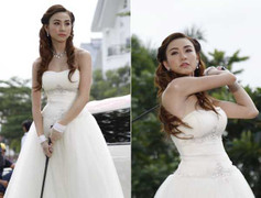Ngắm Ngân Khánh mặc váy cưới