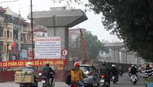 Ngày 25/1, đường sắt Cát Linh - Hà Đông thi công trở lại