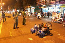 Hai tên cướp bỏ chạy gây tai nạn, một người nguy kịch