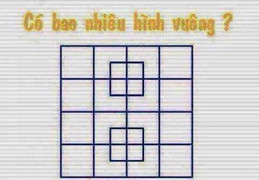 Bài toán đếm hình vuông khiến phụ huynh tranh cãi gay gắt