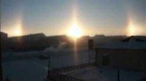 Clip: Hiện tượng 3 Mặt Trời xuất hiện ở Mông Cổ