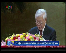 Video: Tổng Bí thư Nguyễn Phú Trọng phát biểu tại Lễ kỷ niệm 85 năm Ngày thành lập Đảng