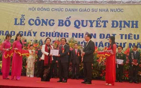 Điều đặc biệt trong lễ vinh danh giáo sư, phó giáo sư 2014
