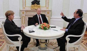 Lãnh đạo Nga, Đức, Pháp họp hơn 4h bàn vấn đề Ukraine