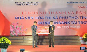 VietinBank tài trợ xây dựng Nhà văn hóa thị xã Phú Thọ