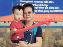 Hé lộ hình ảnh con trai 2 tuổi của nhạc sĩ Đức Huy