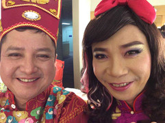 Táo quân 2015: 'Bắc Đẩu' Công Lý hóa trang xinh đẹp trước giờ ghi hình