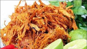 Hãi hùng mực ăn liền làm từ Polimer