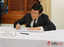 Chủ tịch nước Trương Tấn Sang tiễn biệt ông Nguyễn Bá Thanh