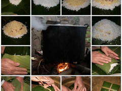 Nghỉ Tết dài, người Hà Nội tự gói bánh chưng